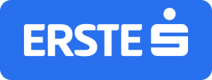 Logo der Erste, weiß auf blau